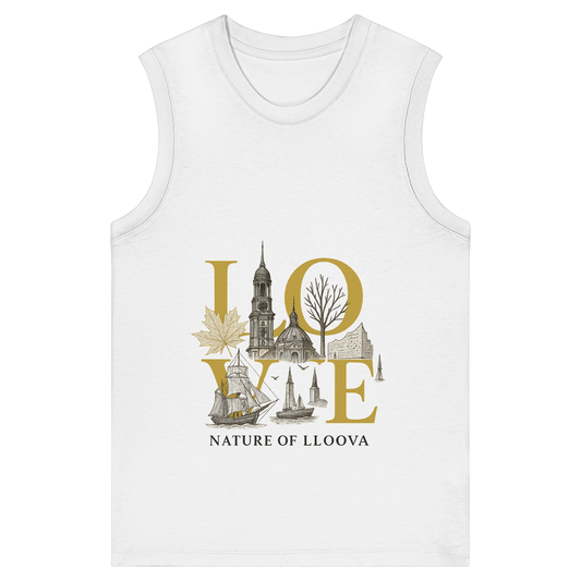 Hafen „Michel“ Damen Bio-Tanktop mit LOVE-Print
Hamburg-Motiv mit Michel & Elbphilharmonie auf Tanktop
Goldene Akzente & Glow-Effekt auf nachhaltigem Top
Ärmelloses Bio-Top mit urbanem Design
LOVE Statement-Tanktop von LLOOVA für Hamburg-Liebhaberinnen
Nature of LLOOVA Detailansicht