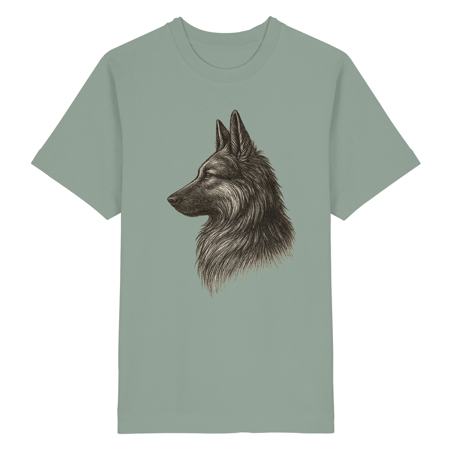 Hochwertiges Organic Heavy Shirt mit Hundemotiv