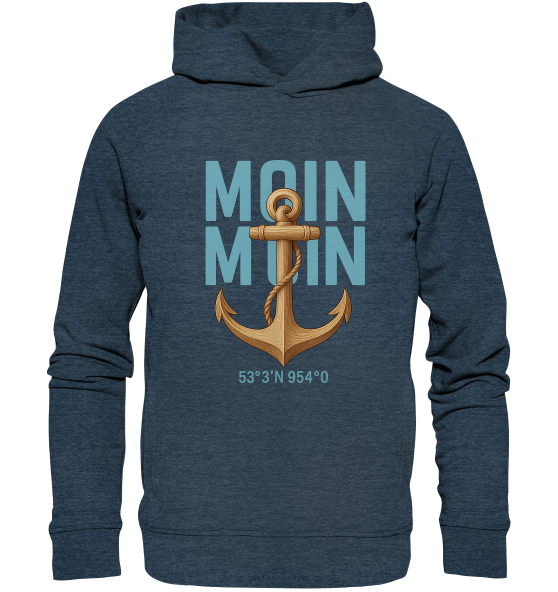 Minimalistischer Rückenwind Fashion Hoodie von LLOOVA