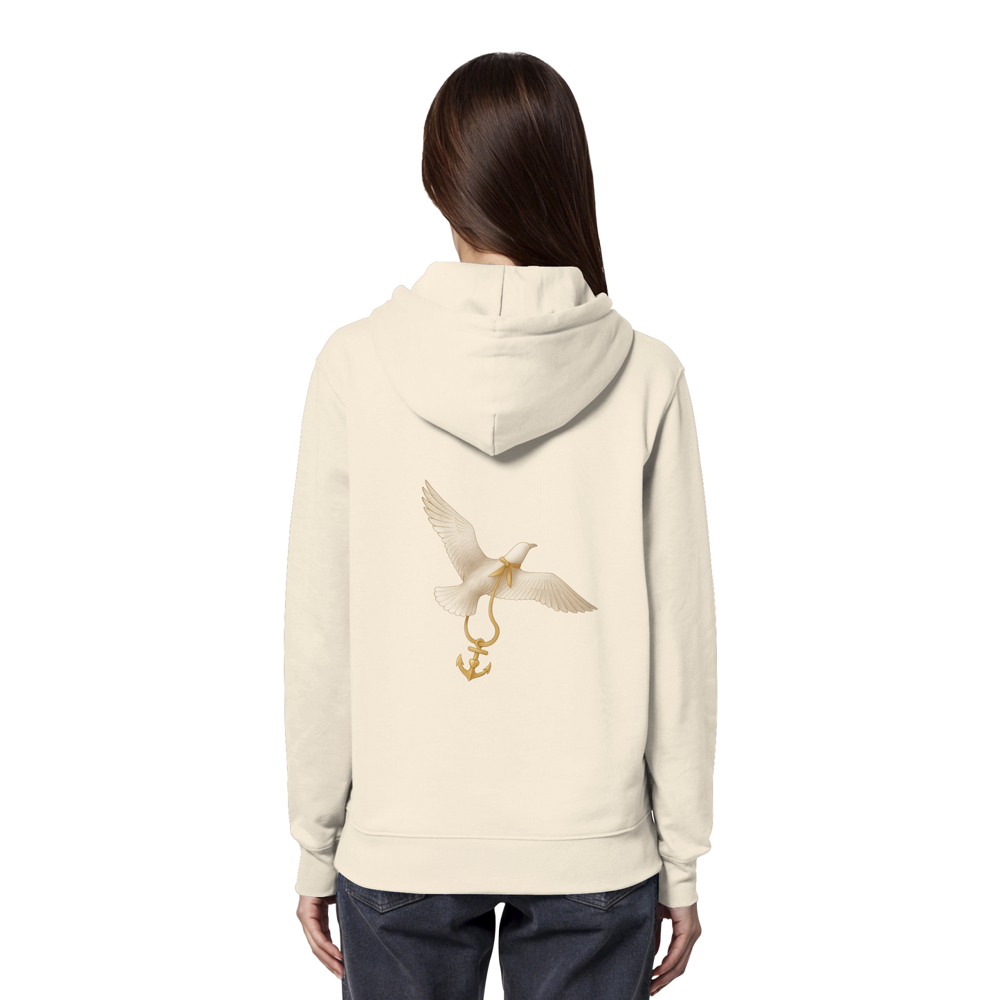 Rückenwind Damen Hoodie mit maritimen Prints