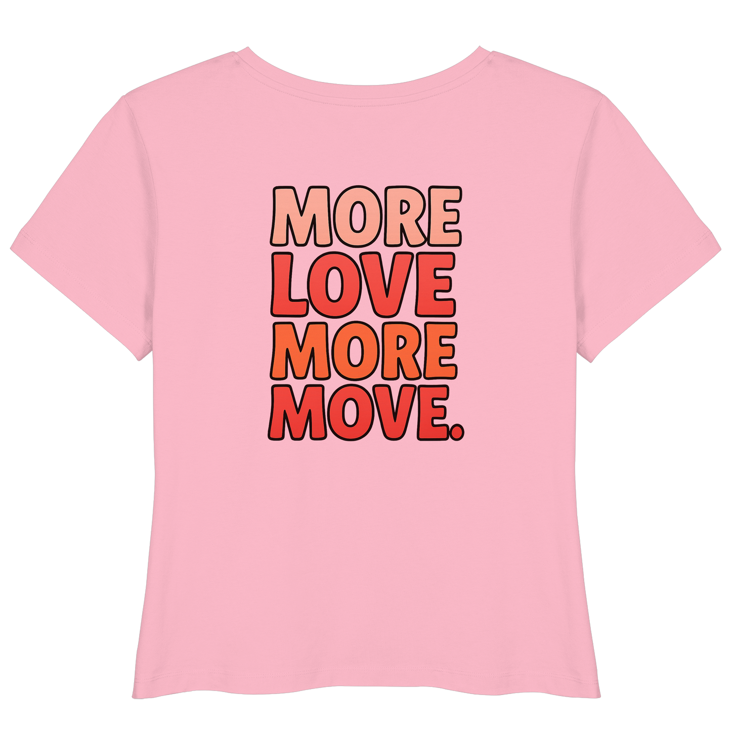 T-Shirt mit "More Love" Rückendruck
