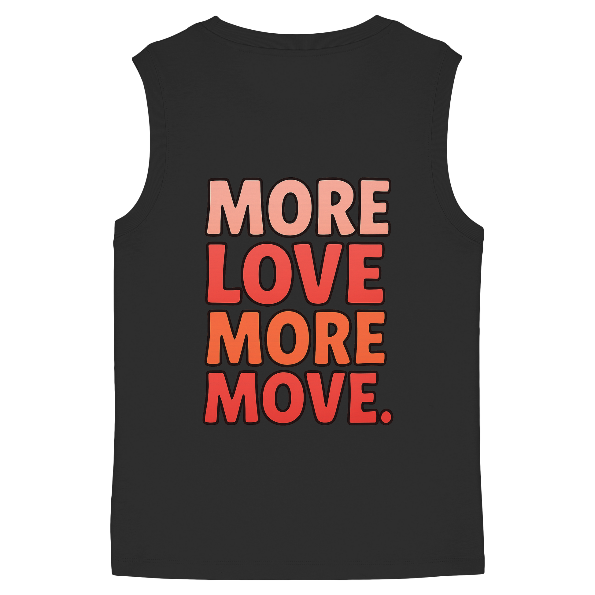 Vorderseite mit „More Move“, Rückseite mit „More Love“
Leichtes Damen Top aus 100 % Bio-Baumwolle
Urbanes Statement-Tanktop von LLOOVA
Bio Sommermode aus Hamburg für aktive Frauen
LLOOVA Tanktop – Stil, Freiheit & Aussagekraft
