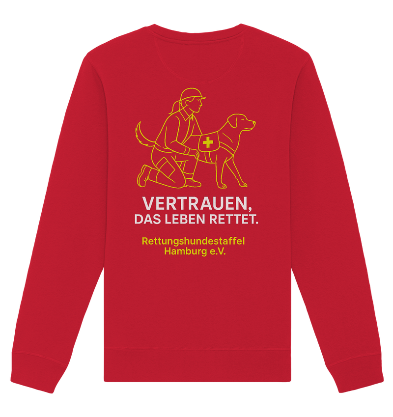 Basic Unisex Sweatshirt in regulärem Schnitt

Rettungshund Bio-Pullover für Männer & Frauen

Angerautes Rettungshund Sweatshirt für Komfort

