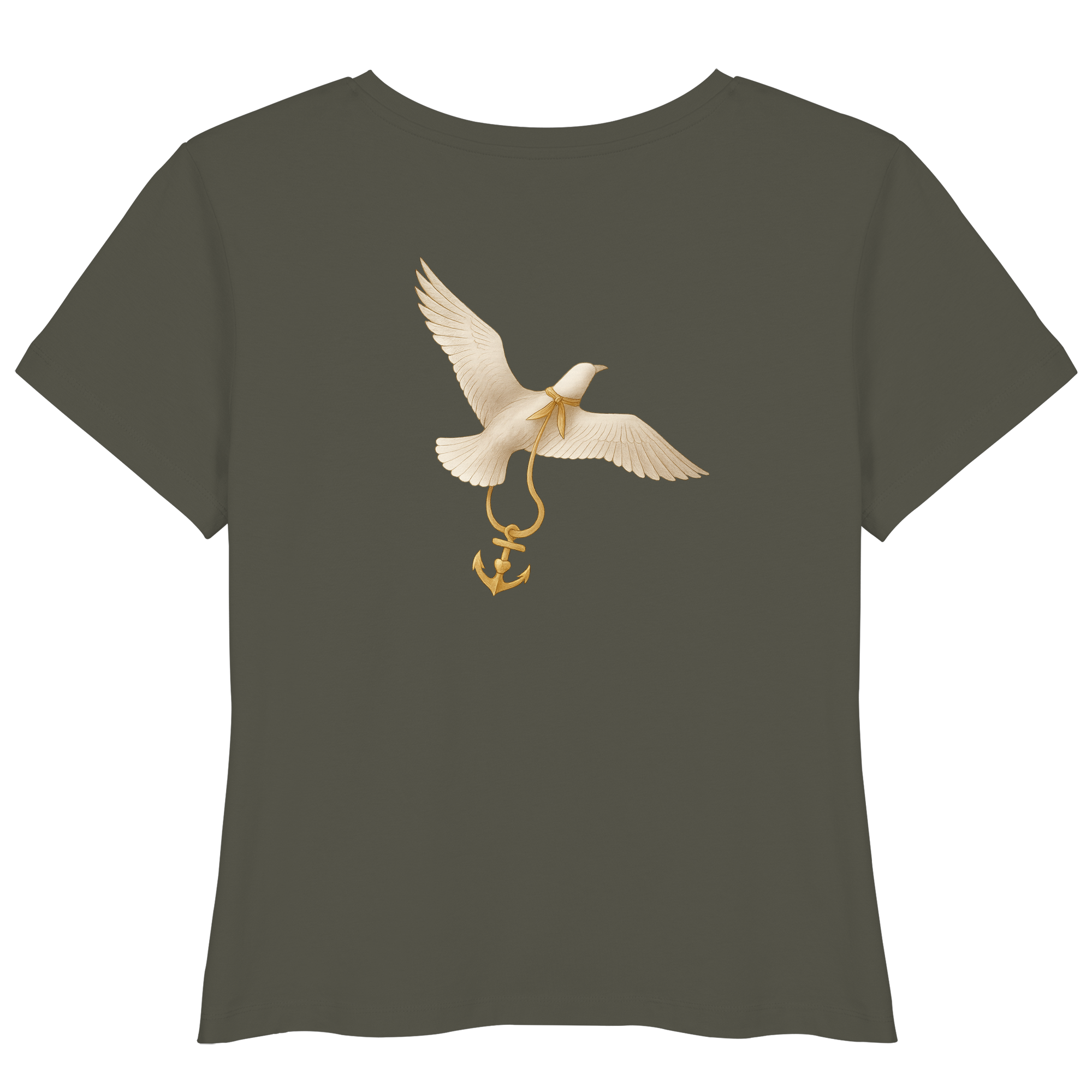 Damen T-Shirt Rückenwind – MOIN MOIN vorne, Freiheit hinten

