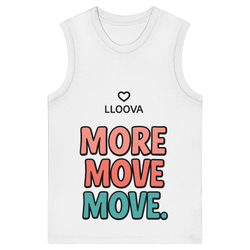 Damen Tanktop aus Bio-Baumwolle mit More Move Print

