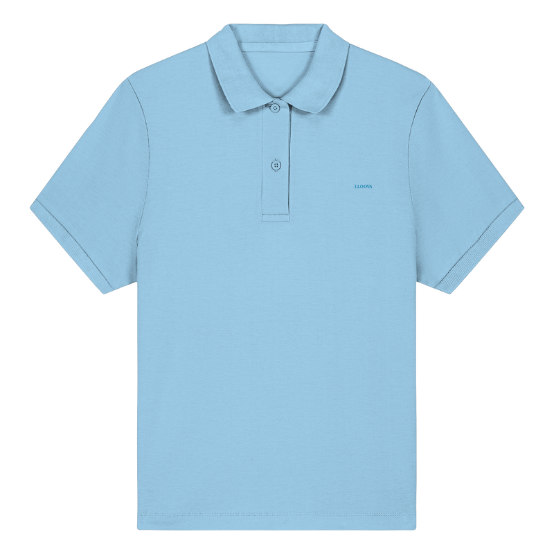 Detailansicht der Knopfleiste im LLOOVA Pure Damen Polo