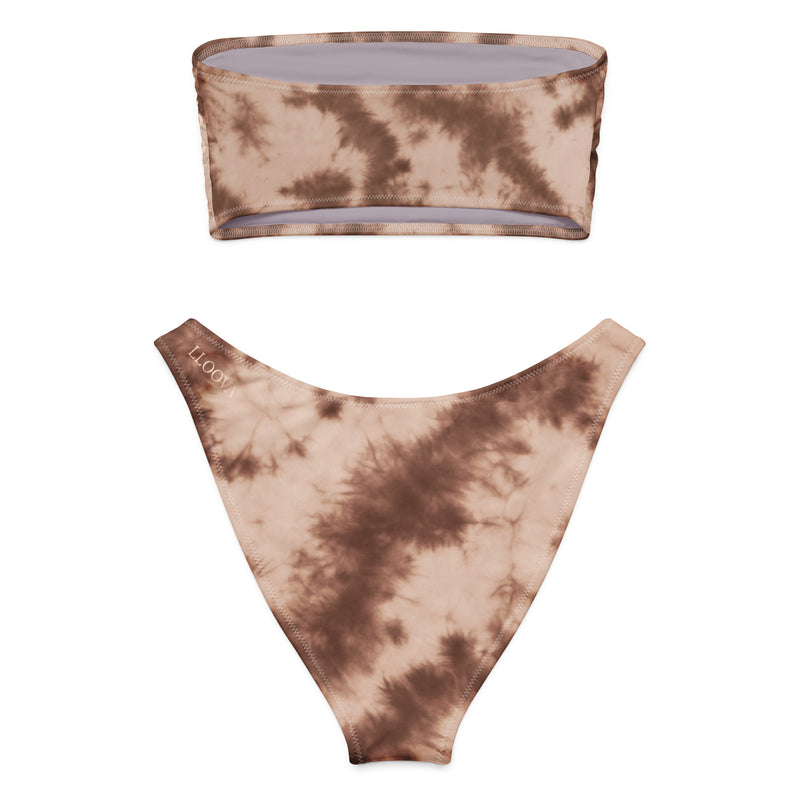 Detailaufnahme des trägerlosen Bikini-Oberteils

