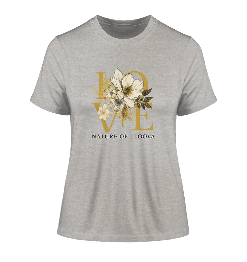 Elbwiese Fitted Shirt mit floraler Typografie

