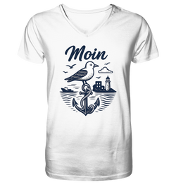 Herren Bio V-Neck T-Shirt Nordlicht von LLOOVA

V-Ausschnitt Shirt aus Bio-Baumwolle für Männer

Nachhaltiges Herren Shirt im maritimen Stil

LLOOVA Heimathafen Kollektion T-Shirt Männer

Nordlicht Design auf weißem V-Neck Shirt

