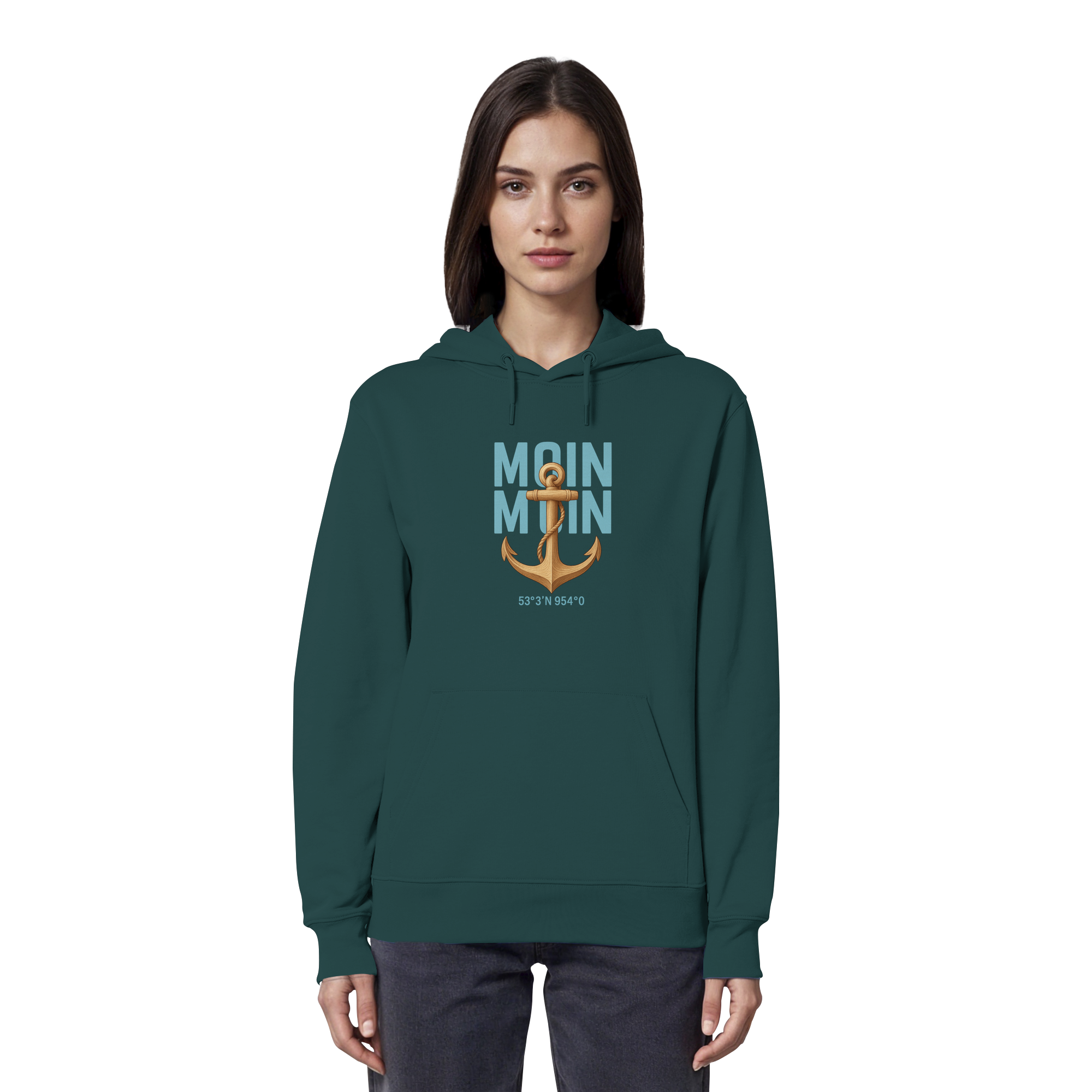 Hoodie Rückenwind mit maritimen Details

