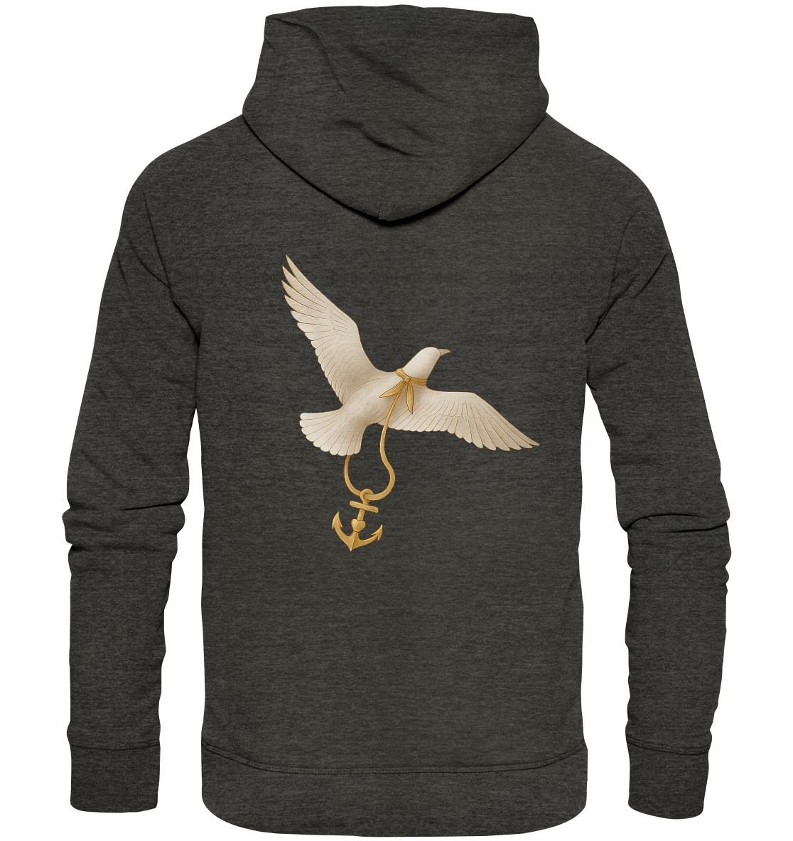 Hoodie mit nordischem Design & Anker-Motiv

