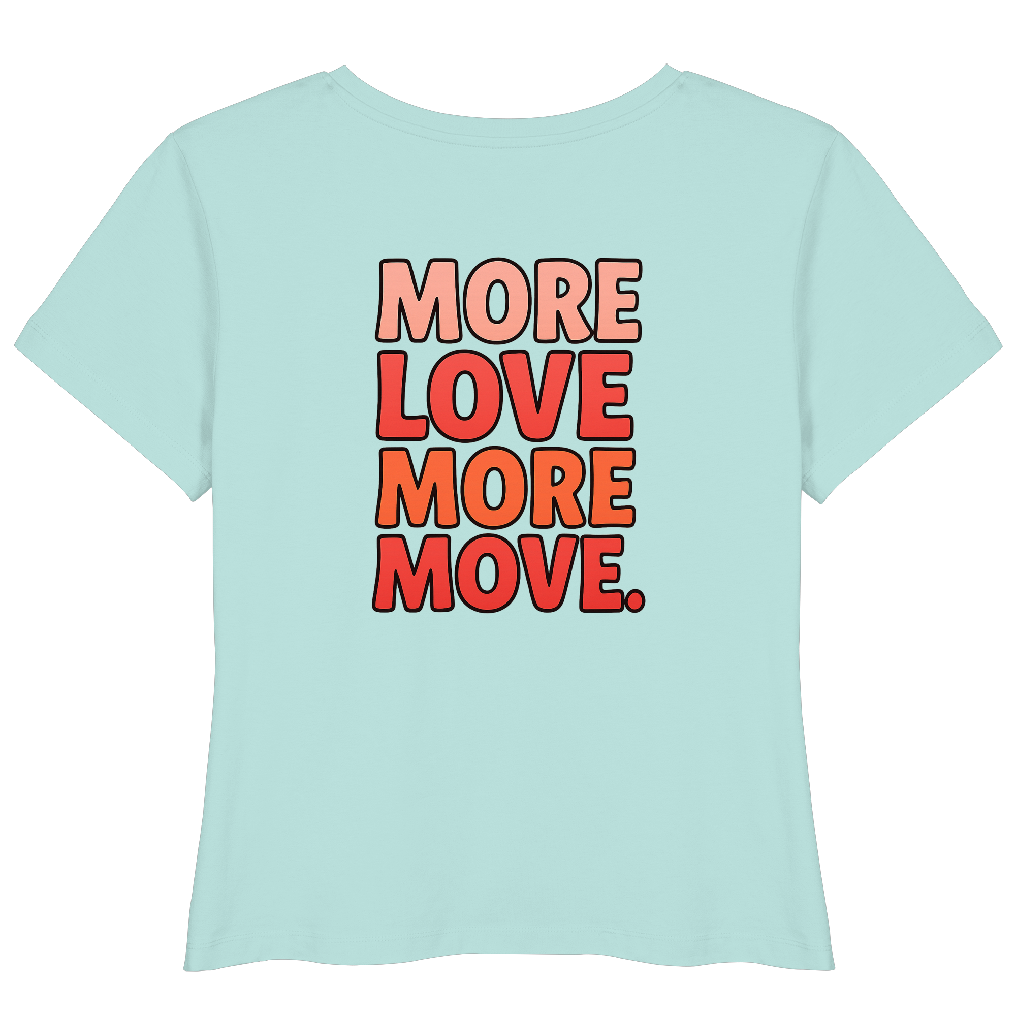 LLOOVA Women's Statement T-Shirt Made of Organic Cotton and Vibe