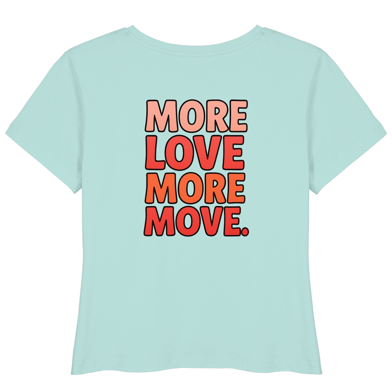 LLOOVA Women's Statement T-Shirt Made of Organic Cotton and Vibe