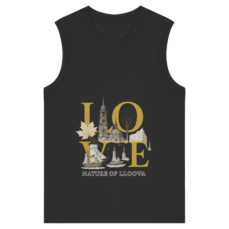 Luftiges Damenoberteil aus Bio-Baumwolle

Goldakzent Tanktop mit hanseatischer Illustration

Sommerliches LOVE Shirt für Stadt und Strand

LLOOVA Tanktop mit Bedeutung und Stil

Tanktop für Frauen mit Haltung

Statement-Top für urbane Sommerliebe

