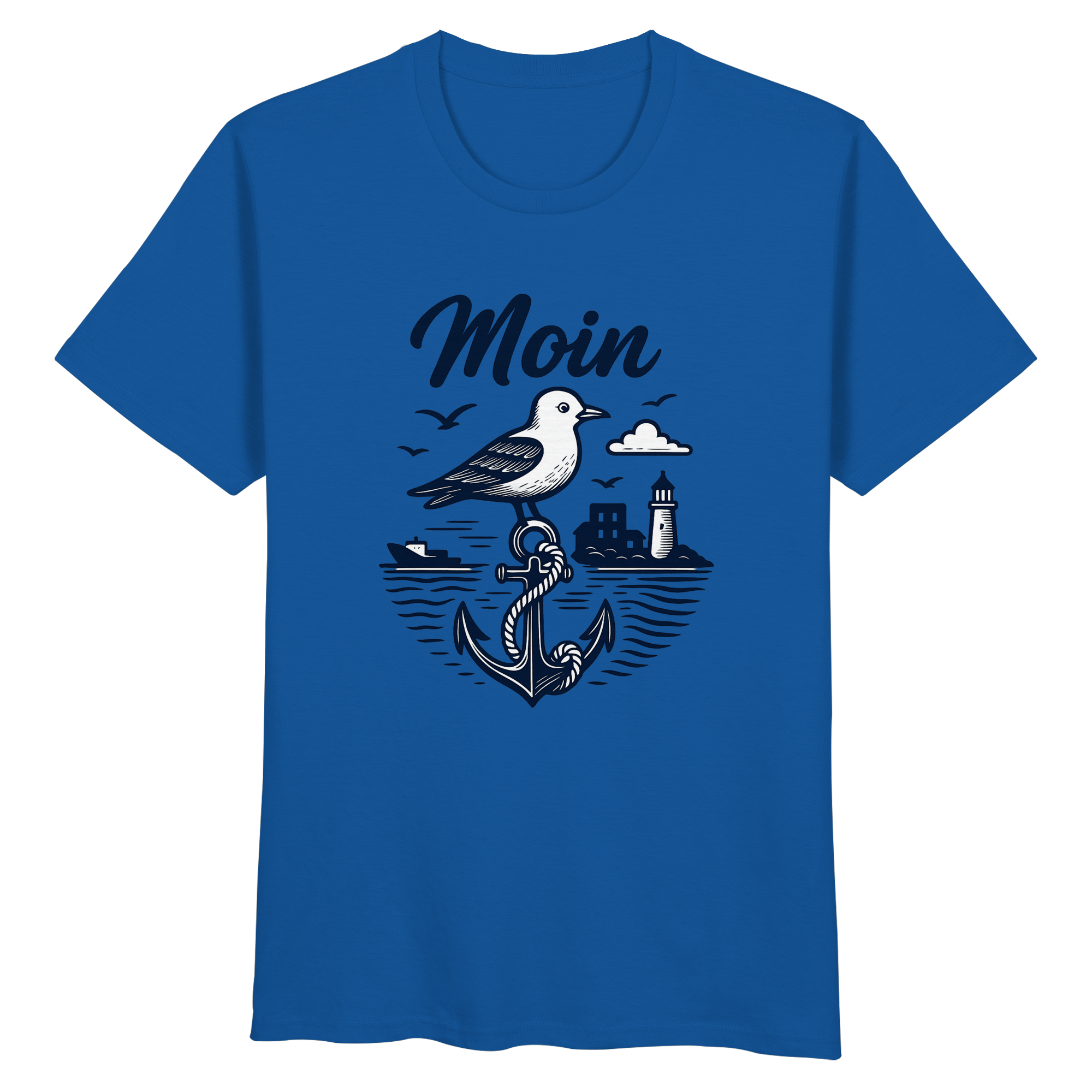 Maritimes Bio T-Shirt aus Hamburg – Vorderansicht

