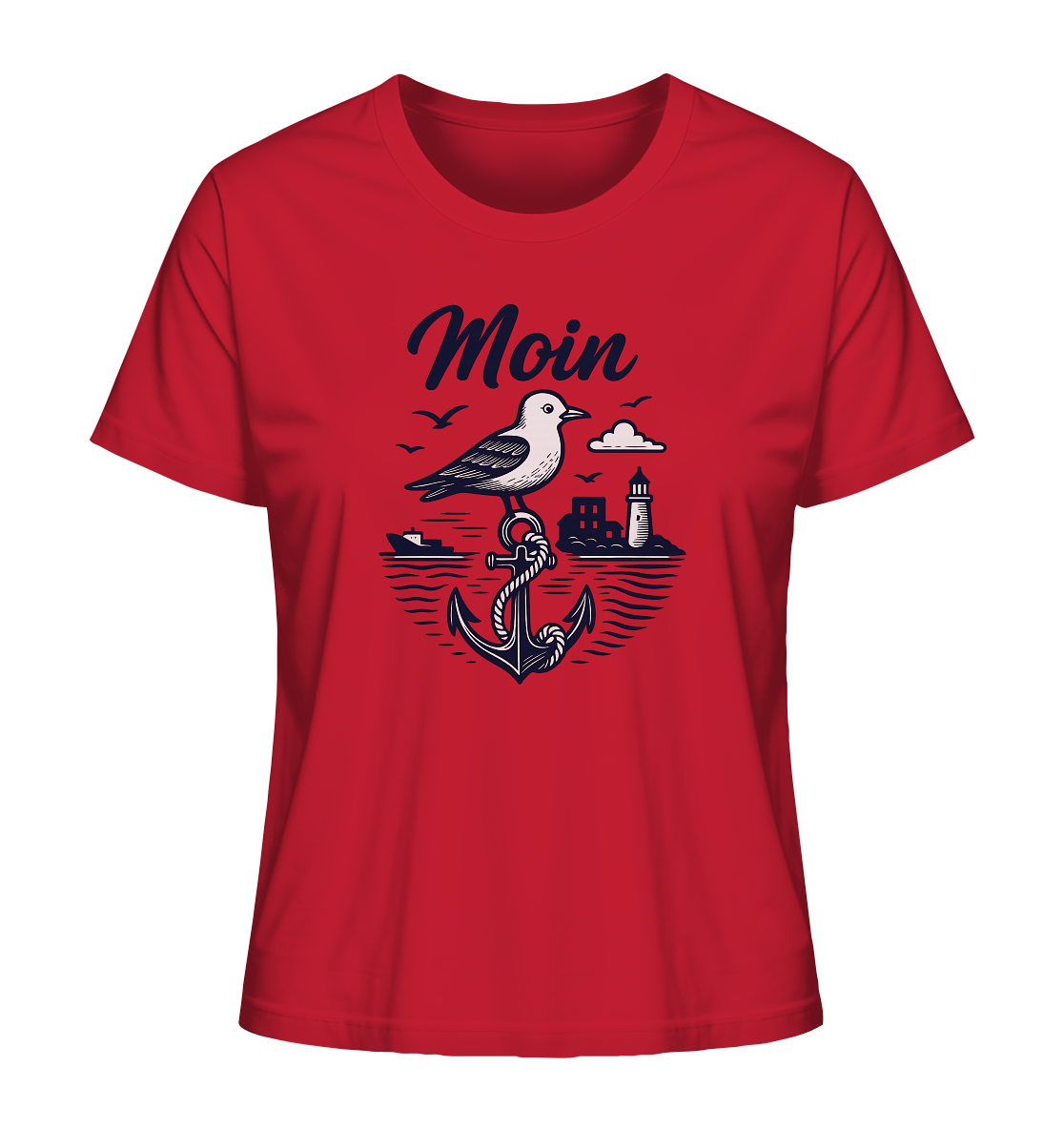 Maritimes Bio T-Shirt für Frauen

