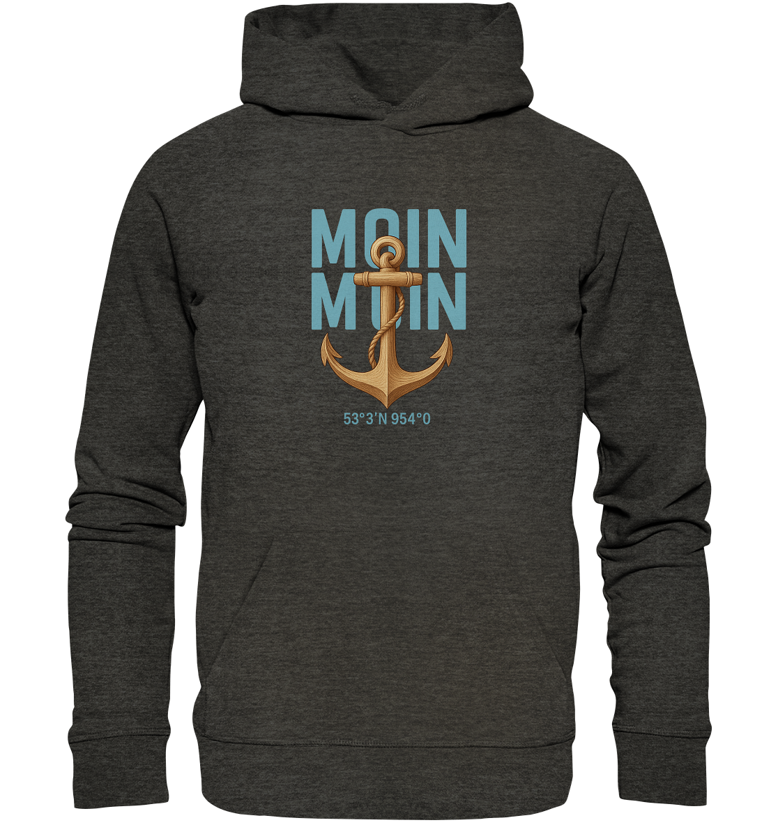 Minimalistischer LLOOVA Hoodie aus Bio-Baumwolle

