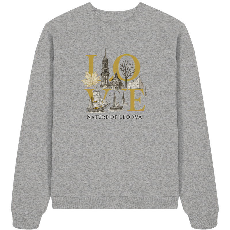 Nachhaltiger Damenpullover mit urbanem Design

