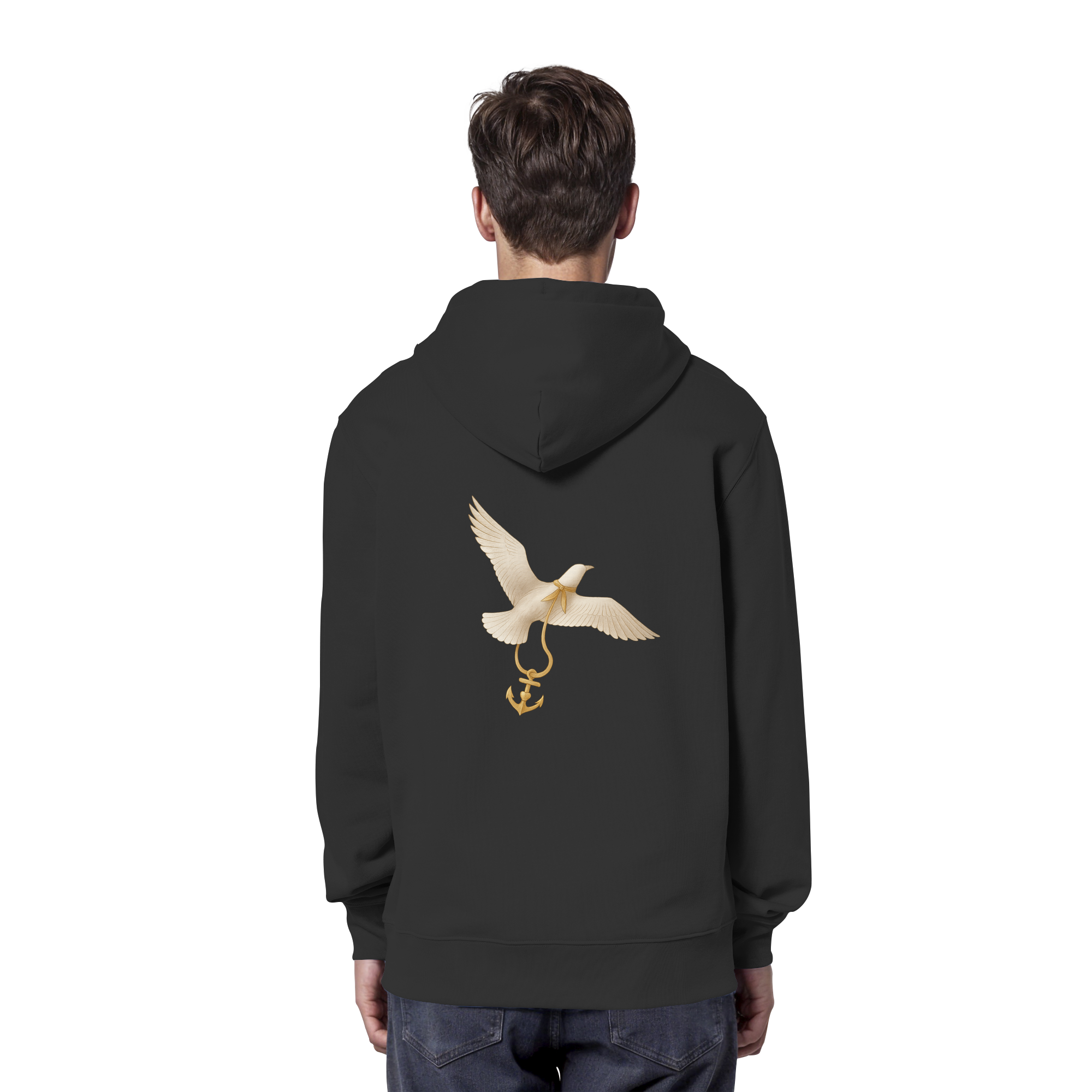 Rückenwind Damen Hoodie mit Liebe gestaltet

