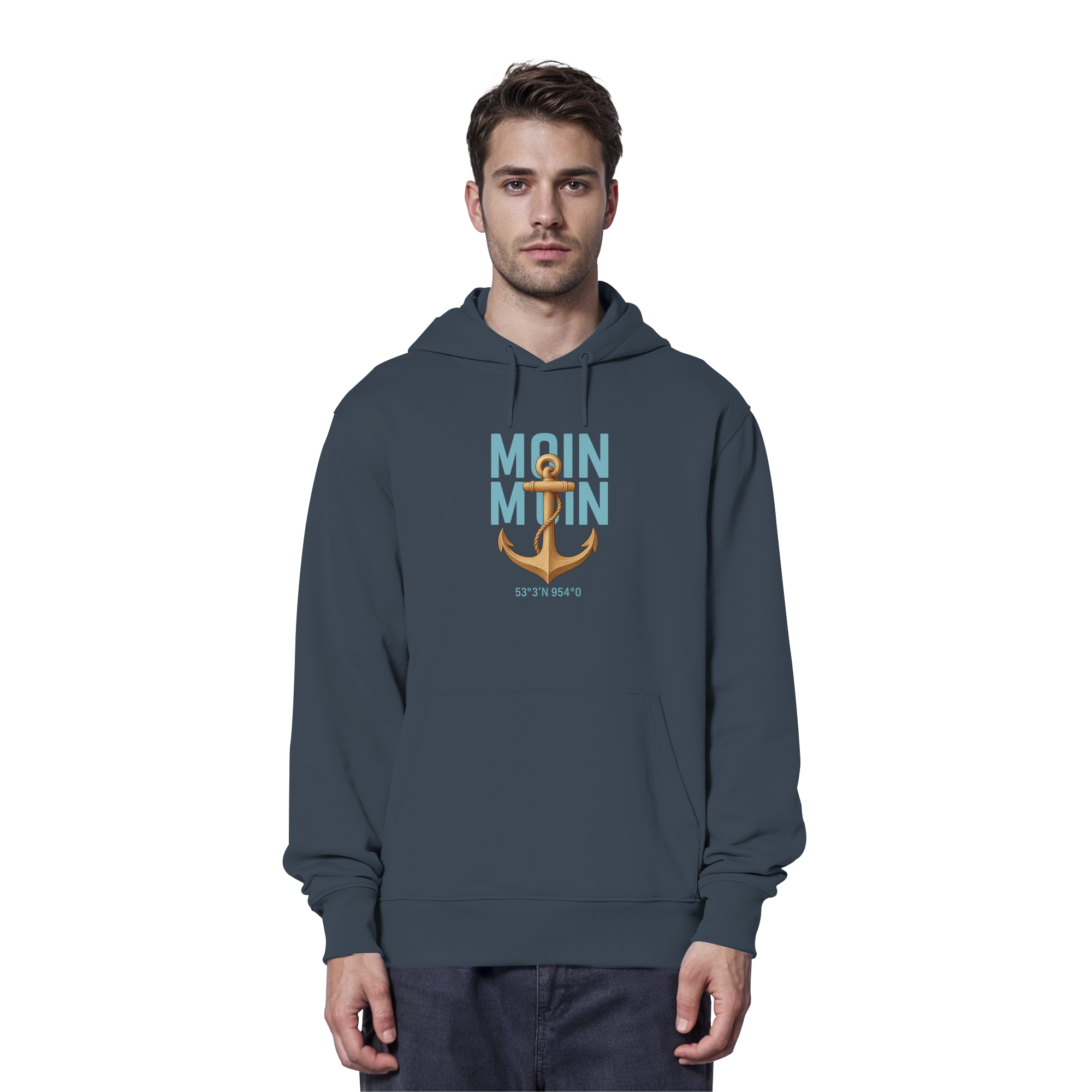 Rückenwind Damen Hoodie mit Möwenmotiv hinten

