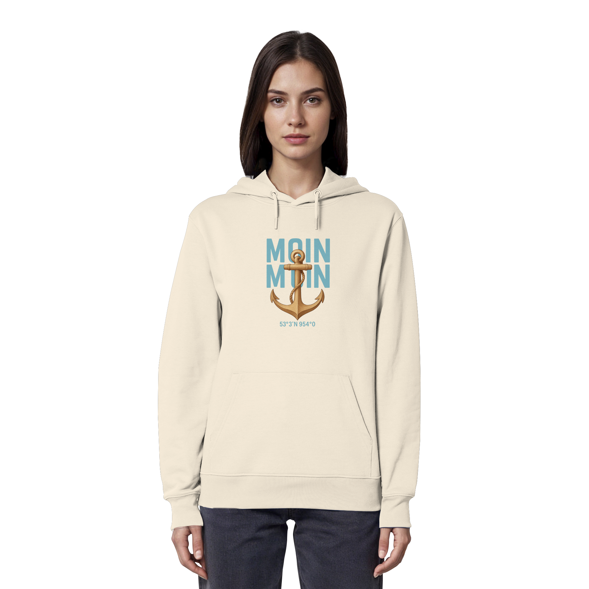 Rückenwind Hoodie mit Metall-Kordelenden

