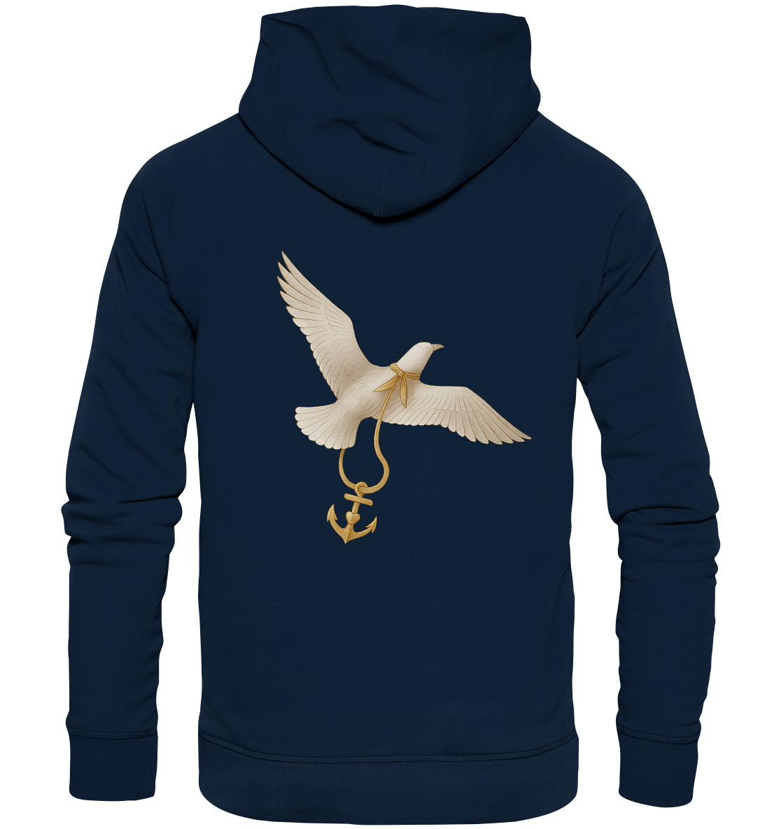 Rückenwind Hoodie mit breiten Kordeln

