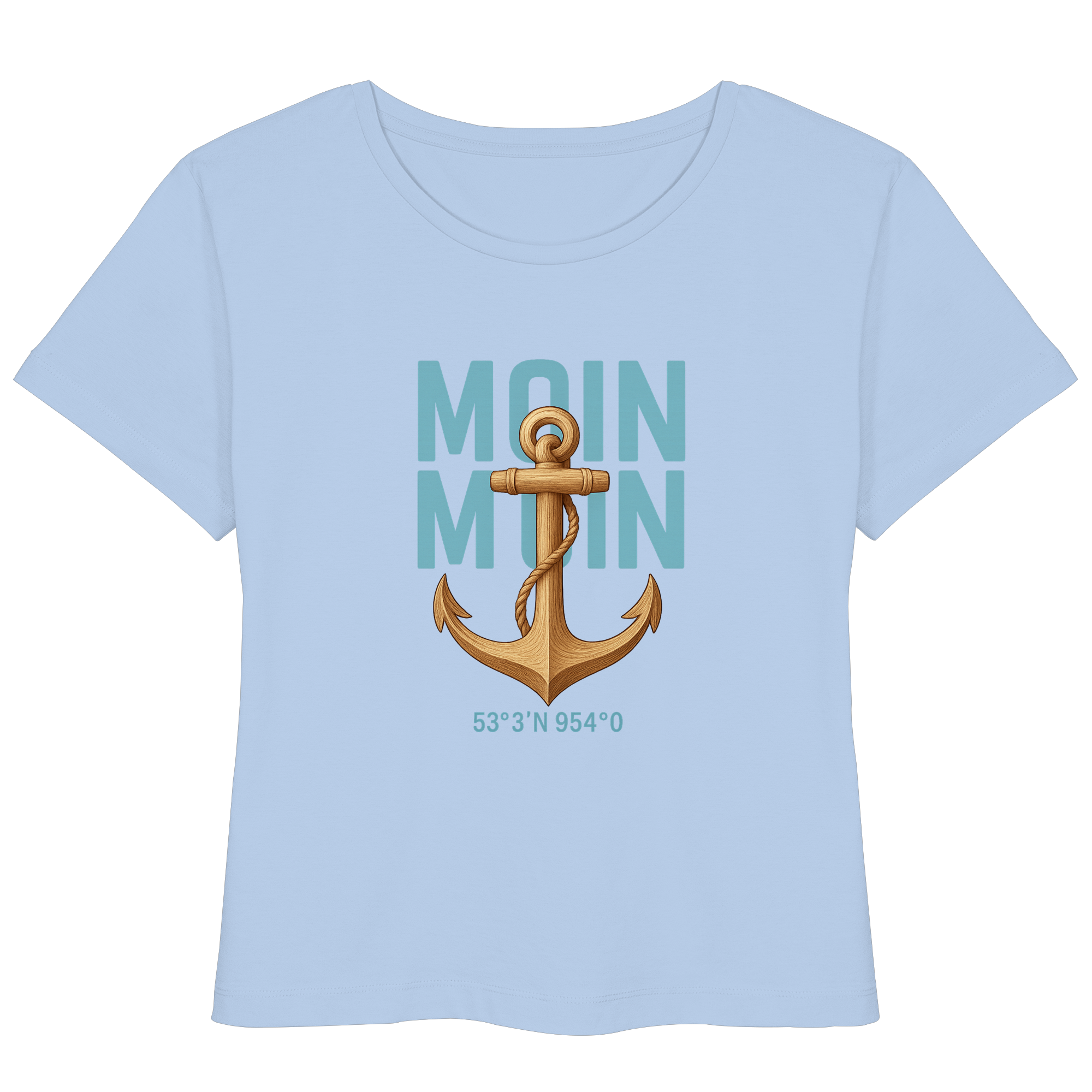 Rückenwind Women's Organic T-shirt, lightweight & minimalist

LLOOVA Women's T-shirt Rückenwind, designed in Hamburg