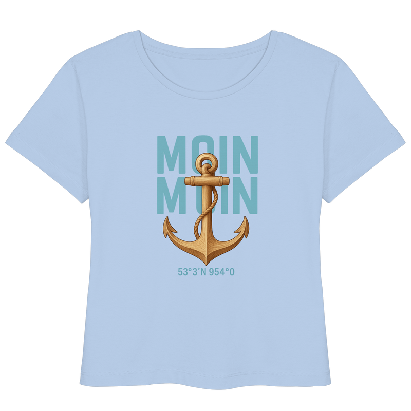 Rückenwind Women's Organic T-shirt, lightweight & minimalist

LLOOVA Women's T-shirt Rückenwind, designed in Hamburg
