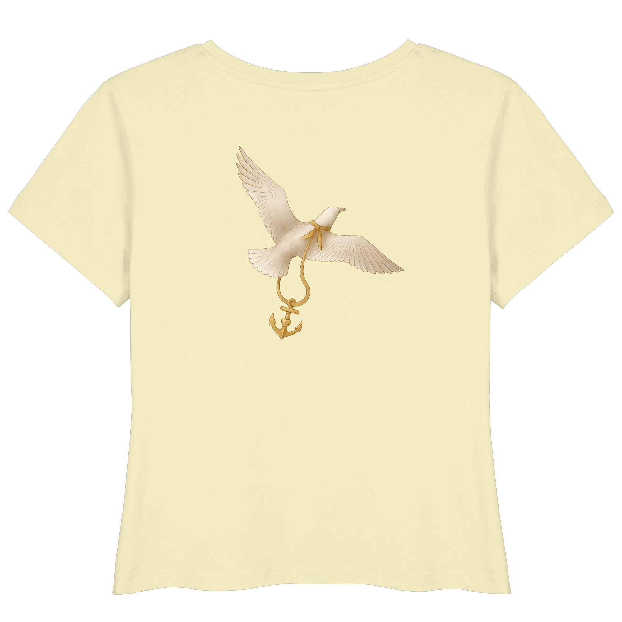 Rückenwind Women's T-Shirt with Anchor and Seagull, Organic Cotton

Sustainable women's T-shirt Rückenwind, maritime design