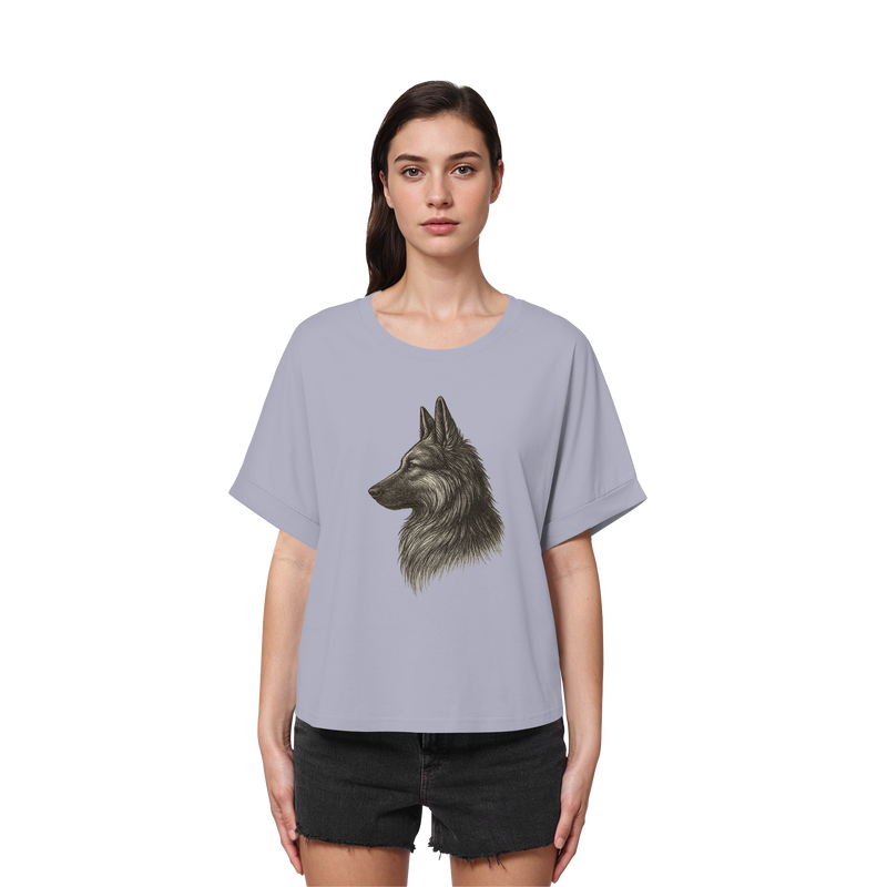 Schäferhund Illustration Treuer Blick“
