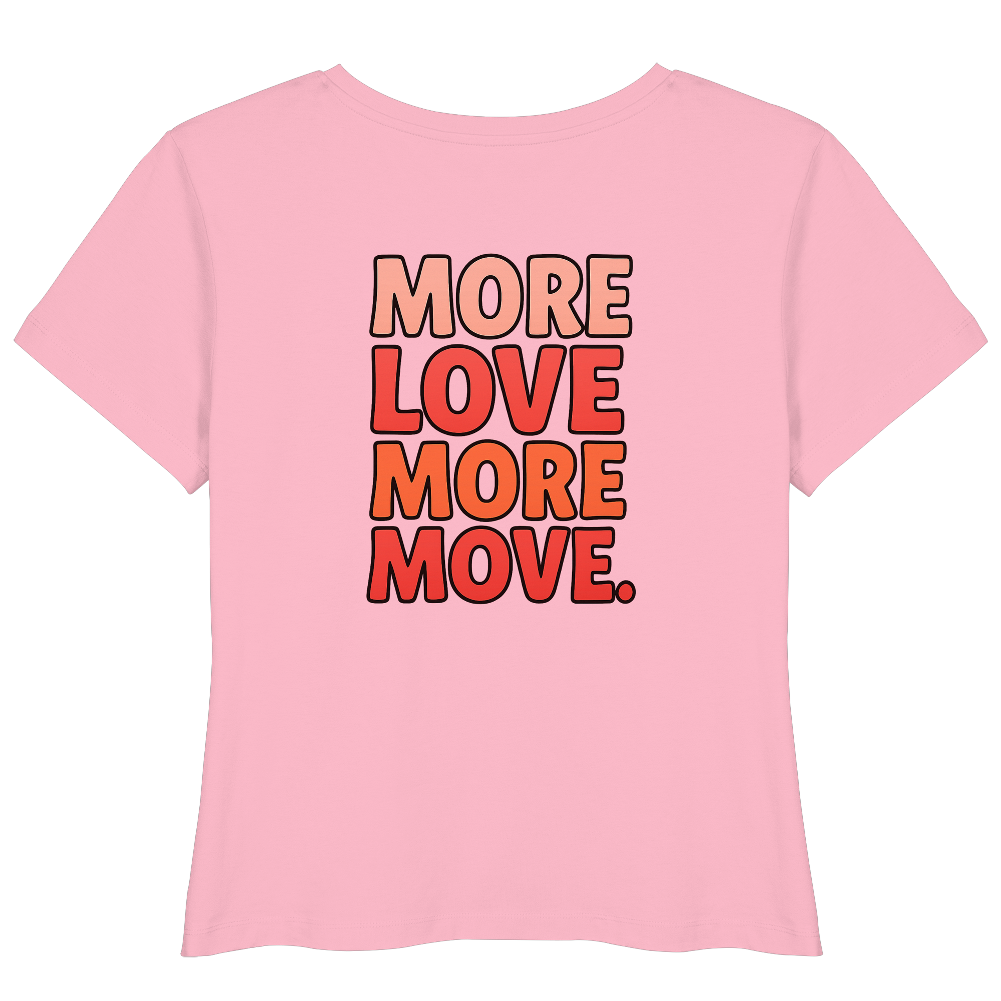 T-Shirt mit "More Love" Rückendruck

