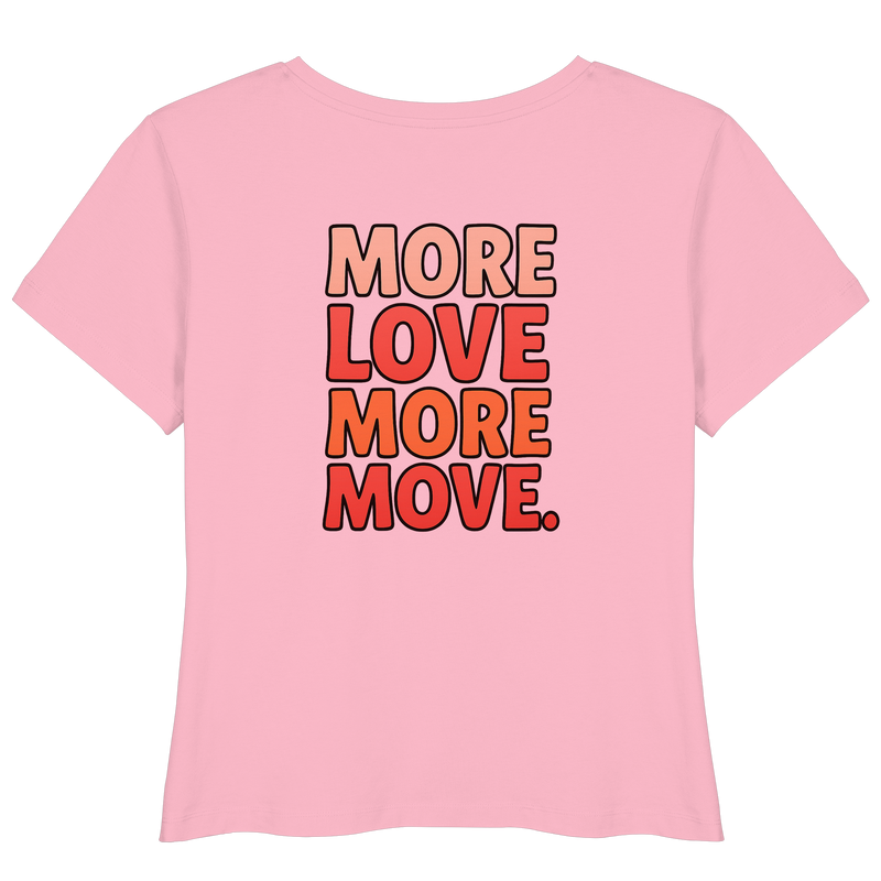 T-Shirt mit "More Love" Rückendruck

