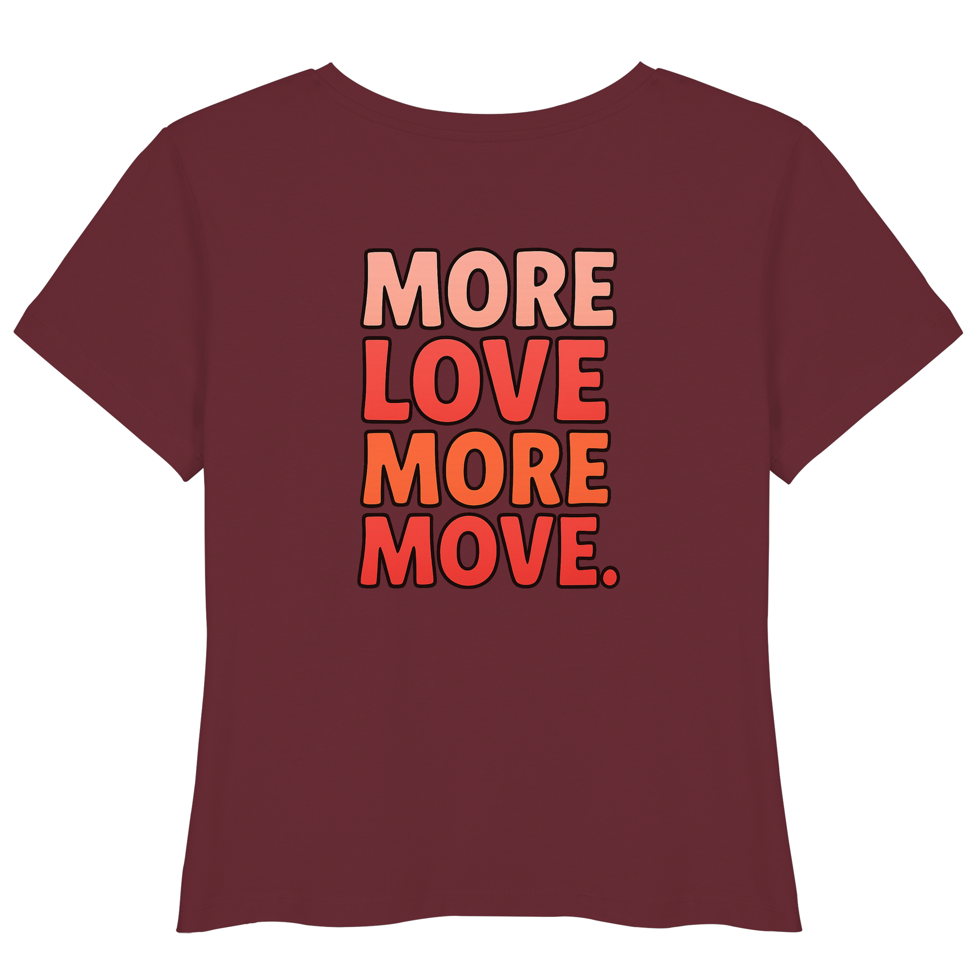T-Shirt mit "More Move" Print vorne

