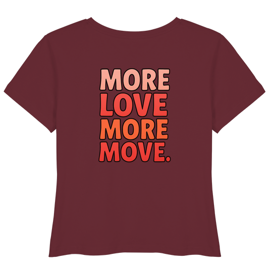 T-Shirt mit "More Move" Print vorne

