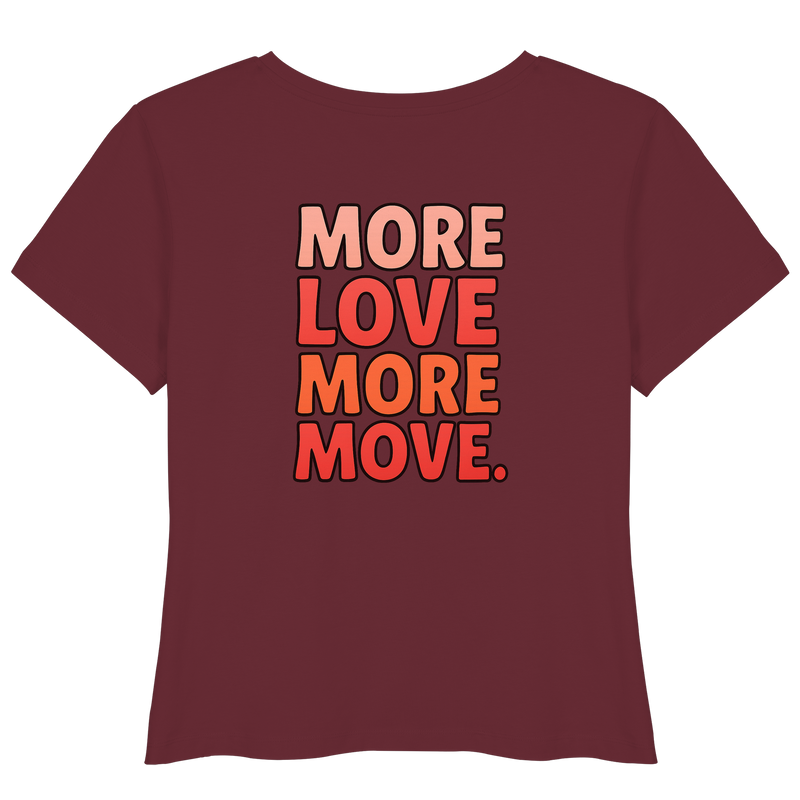 T-Shirt mit "More Move" Print vorne

