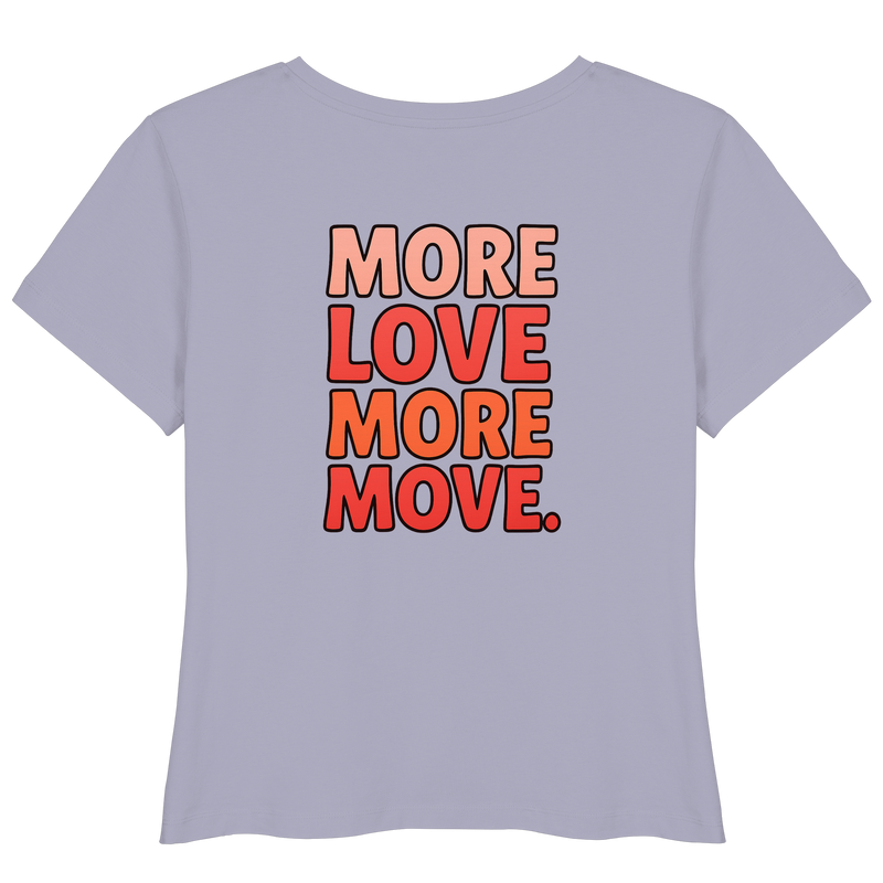T-shirt with "More Love" Print on the Back ad Front