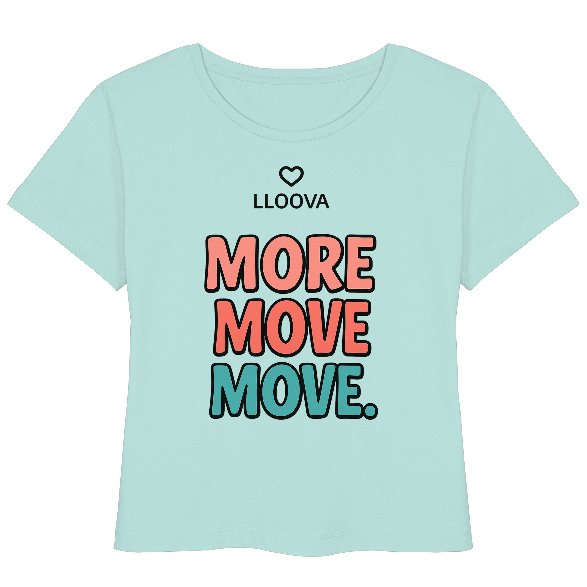 T-shirt with "More Move" Print on the Front and Back