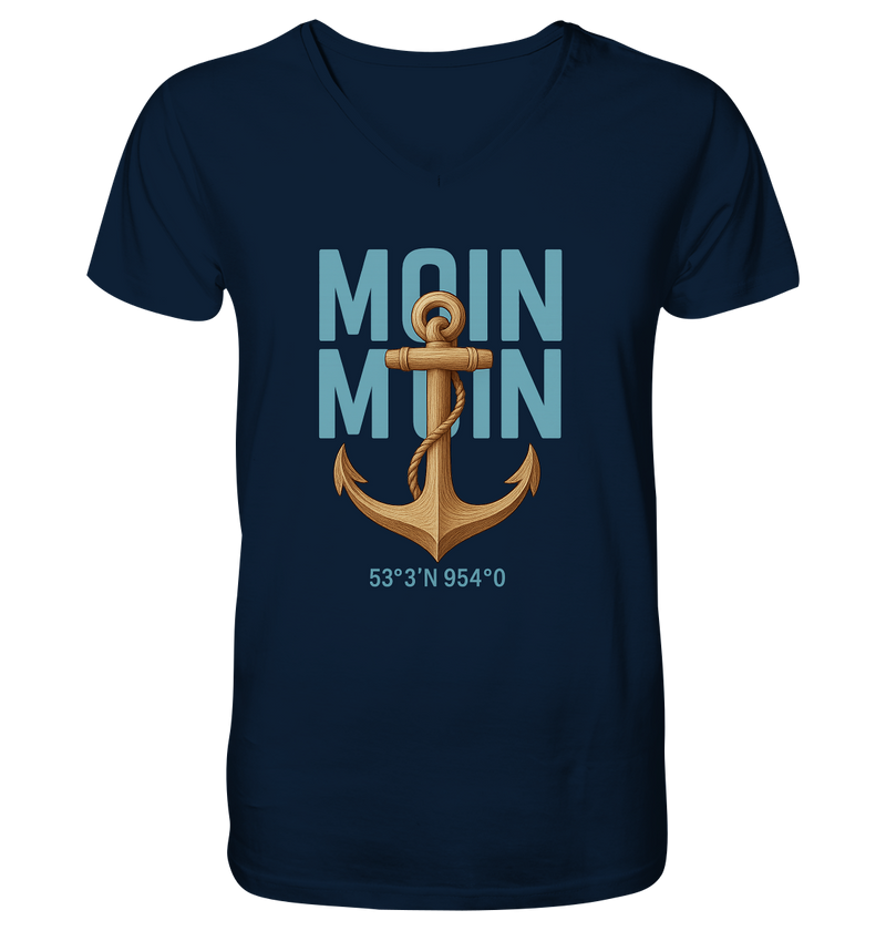 Rückenwind - Mens Organic V-Neck Shirt