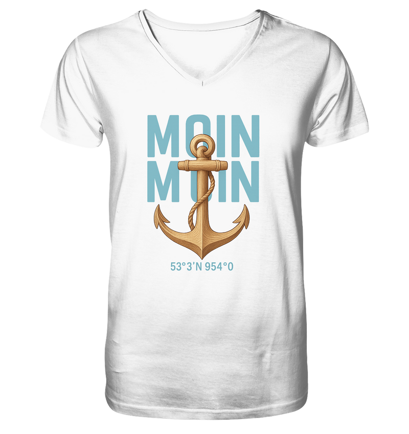 Rückenwind - Mens Organic V-Neck Shirt