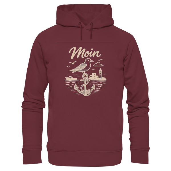 Moin Ahoi – Küstengruß Edition - Organic Fashion Hoodie