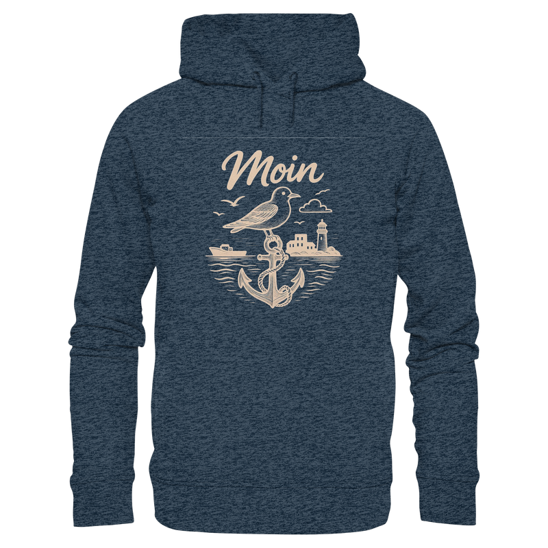Moin Ahoi – Küstengruß Edition - Organic Fashion Hoodie