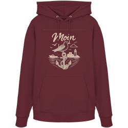 Moin Ahoi – Küstengruß Edition - Organic Hoodie