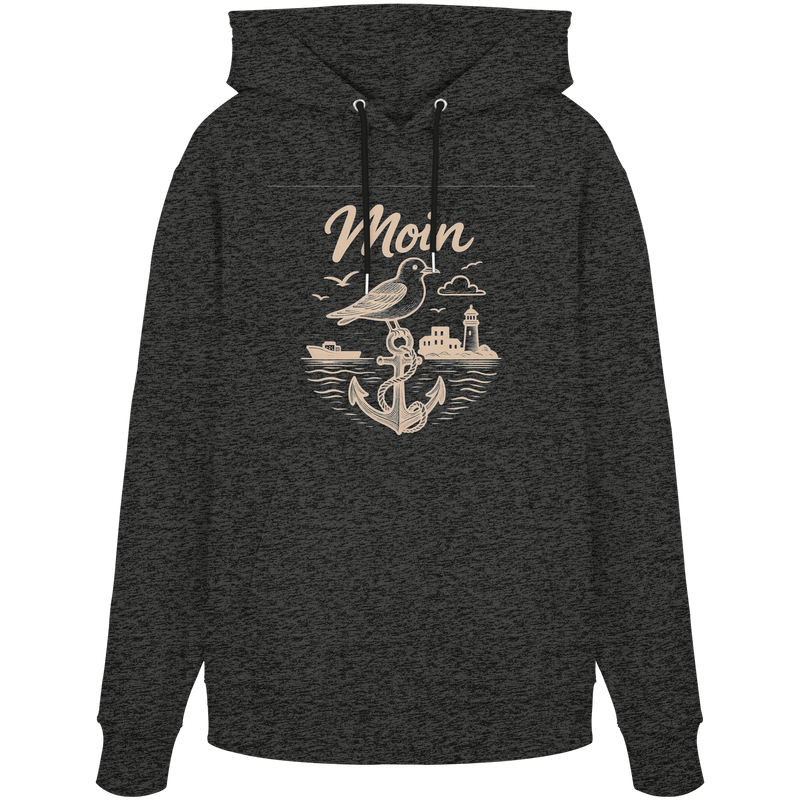Moin Ahoi – Küstengruß Edition - Organic Hoodie
