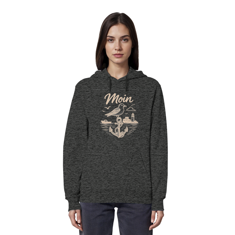 Moin Ahoi – Küstengruß Edition - Organic Hoodie
