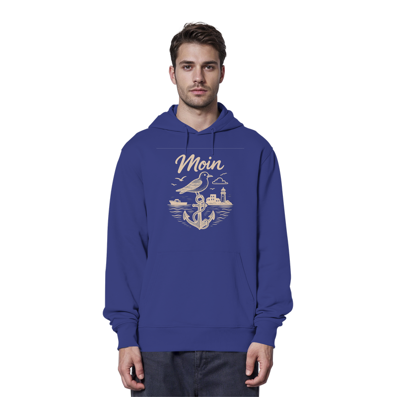 Moin Ahoi – Küstengruß Edition - Organic Hoodie