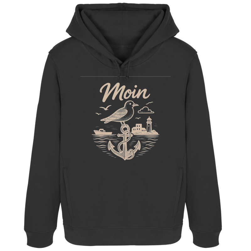 Moin Ahoi – Küstengruß Edition - Womens Organic Hoodie B&C