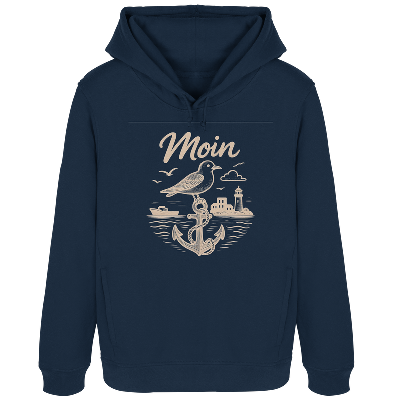 Moin Ahoi – Küstengruß Edition - Womens Organic Hoodie B&C