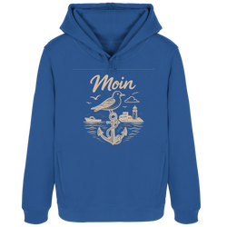 Moin Ahoi – Küstengruß Edition - Womens Organic Hoodie B&C