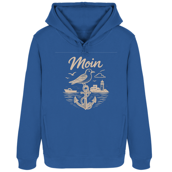 Moin Ahoi – Küstengruß Edition - Womens Organic Hoodie B&C