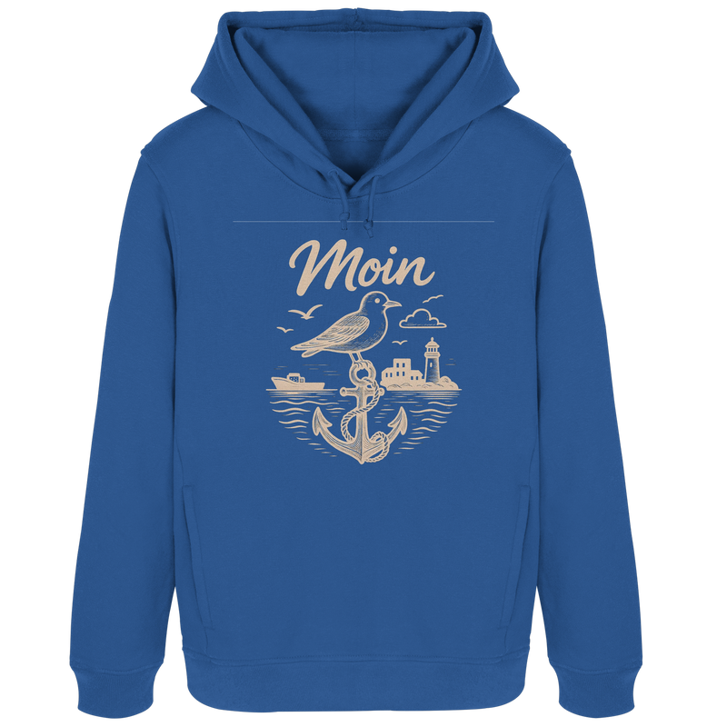 Moin Ahoi – Küstengruß Edition - Womens Organic Hoodie B&C
